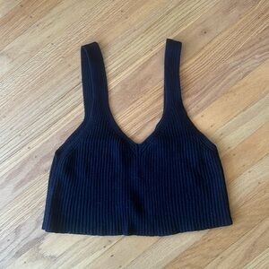 House of three sweater tank top